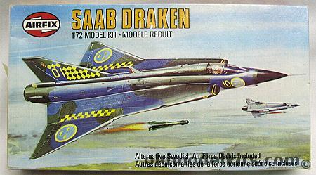 Airfix 1/72 Saab J-35 Draken, 02039-4 plastic model kit